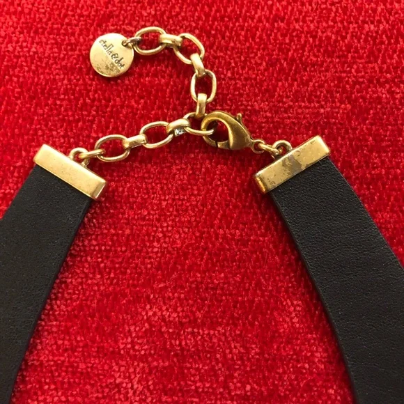 Stella & Dot Black and Gold Reversible Crystal Necklace - Picture 9 of 10